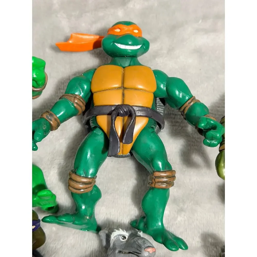 Vintage TMNT 2002 2003 Playmates Action Figure Lot - 8 Figures & Splinter